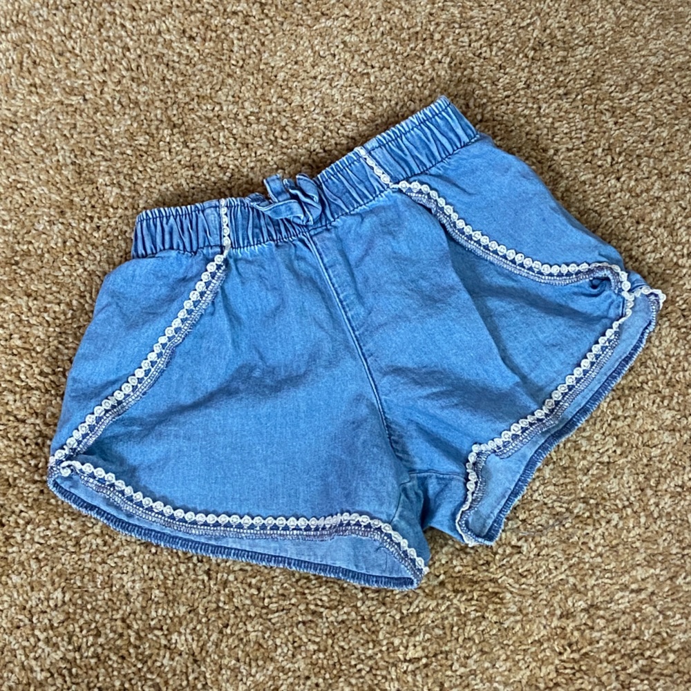 Girls Flowy Jean Short